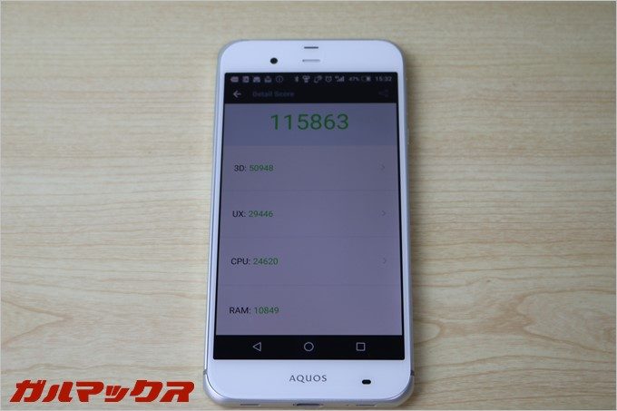 AQUOS SERIE SHV34のAnTuTubenchmark結果詳細