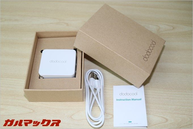 dodocoolのQuickChage3.0対応急速充電器の製品写真