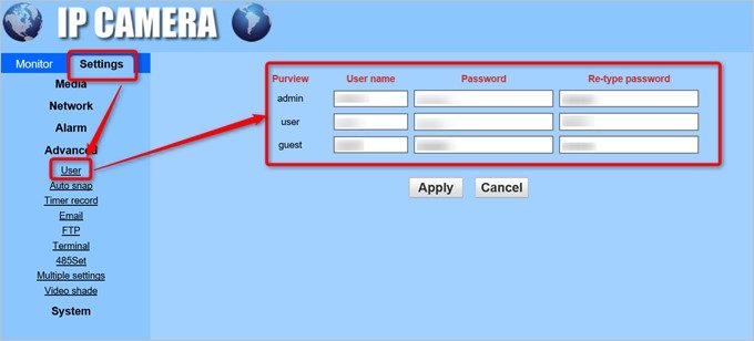 セキュリティー向上のため、IDとパスワードは変更しておきましょう