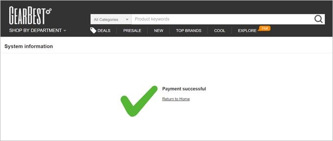 無事に注文が完了。後は商品が届くのを待つだけ