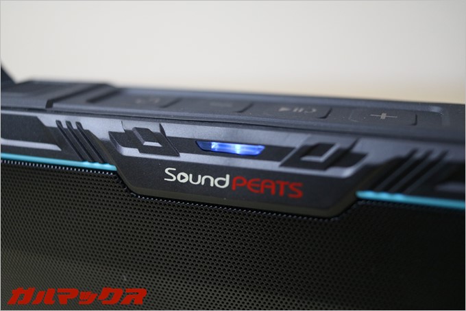 LEDのカラーで、動作が分かりやすいです