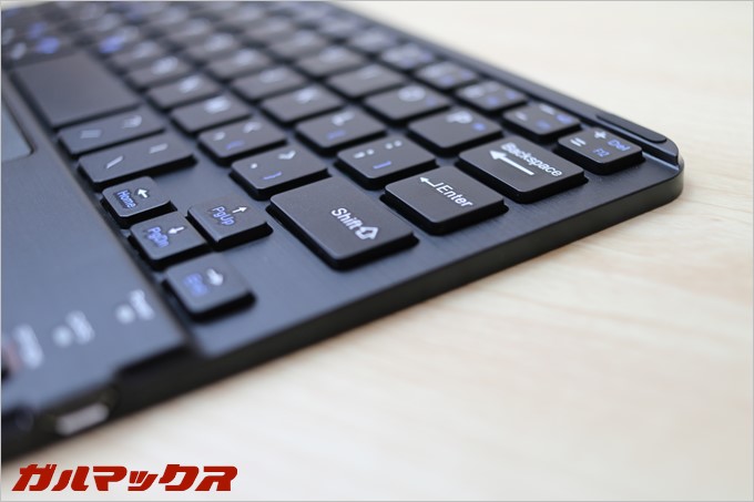 キーはしっかりとクリック感あり