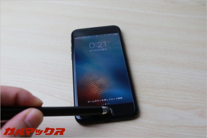 タッチパネル用のタッチペンはiPhone7のホームボタンは反応します