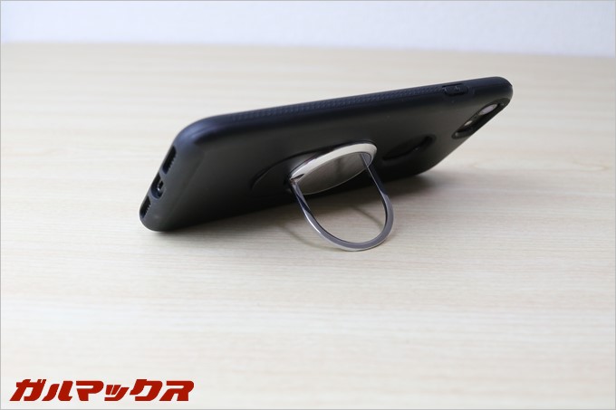 リングを立てるとスタンドとしても使えます