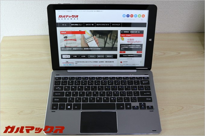 Chuwi Hi12とキーボードをドッキングすると完全にノートパソコンです