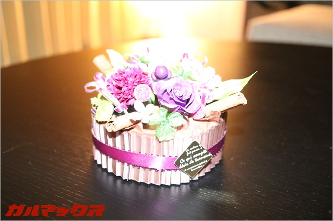 フラッシュ無しでプリザーブドフラワーを撮影