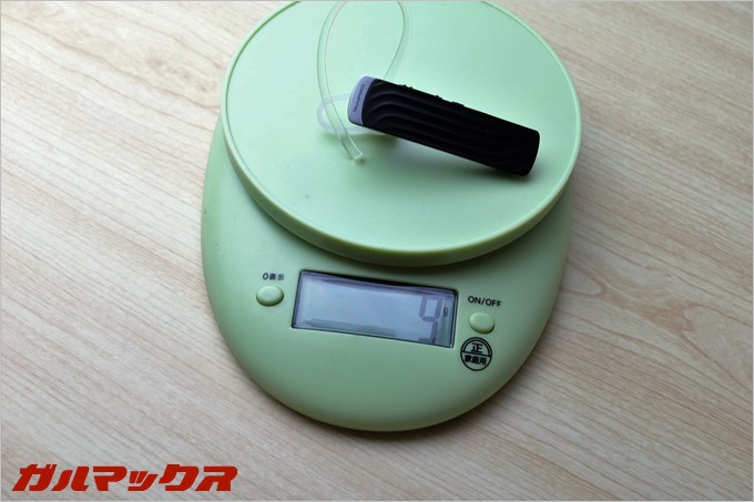 D2の重量はたったの10gです。