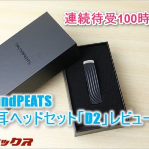 SoundPEATS片耳ヘッドセット「D２」レビュー！電池持ちが良いので仕事用にもオススメ！