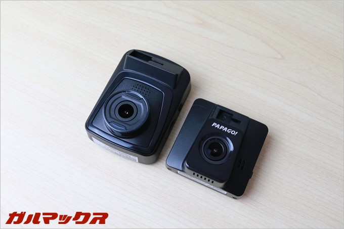 PAPAGO!のドラレコGoSafe 130はGoSafe 388miniよりも一回り大きい