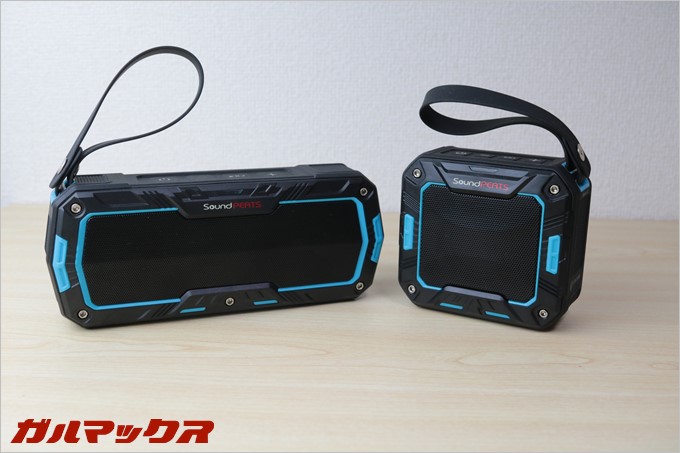 大型のP3と小型のP2を並べてみましたがP2の大きさはP3の半分以下です。