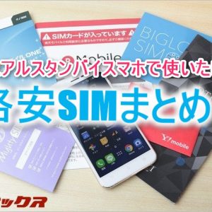 DSDSスマホでオススメなデータ専用の格安SIMはこれ！