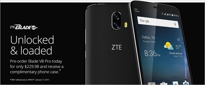 デュアルカメラを搭載して約26,000円の激安SIMフリースマートフォンBlade V8 Proが登場！