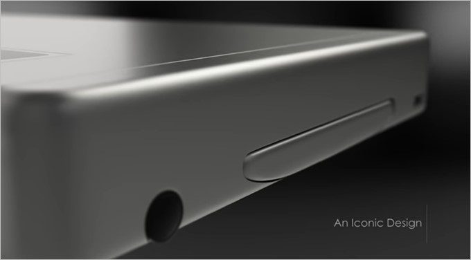 GraalPhoneの側面には何かが挿し込まれている。