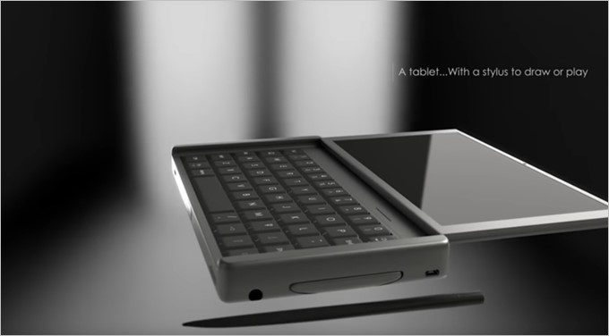 ディスプレイは180度までぺたりと開きます。