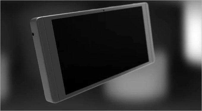 開いたディスプレイはスライド可能でタブレット形状になります。