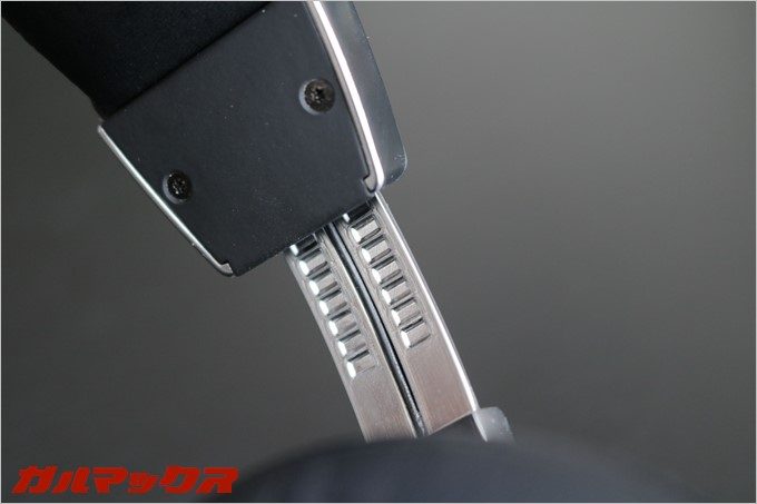 スライダー部分は11段階で調整可能