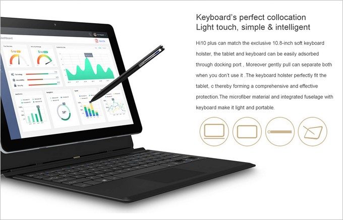 CHUWI HI10 PLUSはキーボードやペンなど、豊富なオプションを取り扱っている事も魅力。