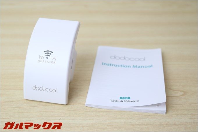 同梱物は本体と説明書のみ。