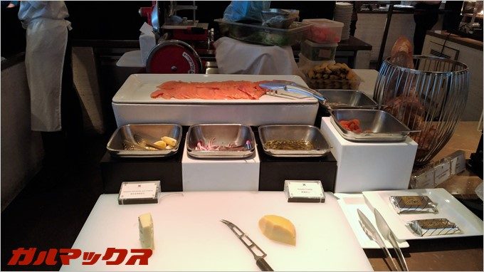 LA FARFALLAのバイキングの料理。