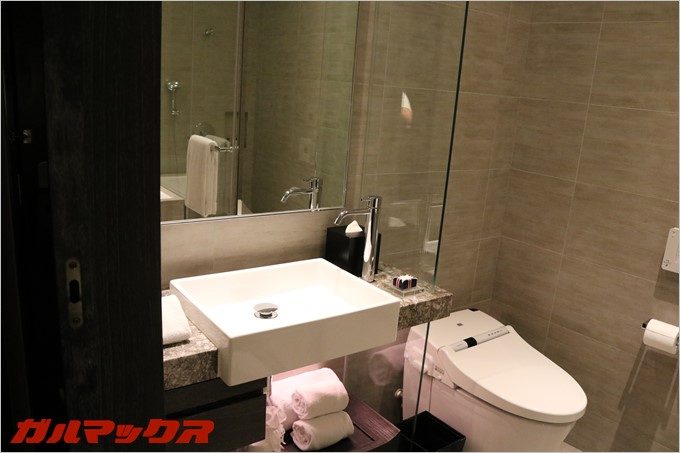 ハンブルハウス台北はさすが高級ホテル。水廻りも清潔そのものです。