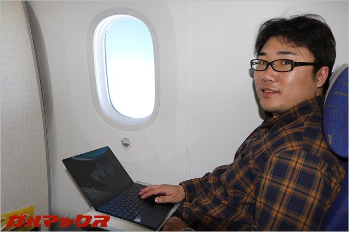 スクートの機内でドヤリング