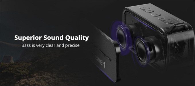 低音を美しく再現する為に設計段階から拘っているTronsmart Element T2。