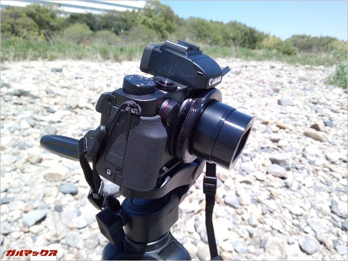 黒い被写体もしっかり撮影できる。