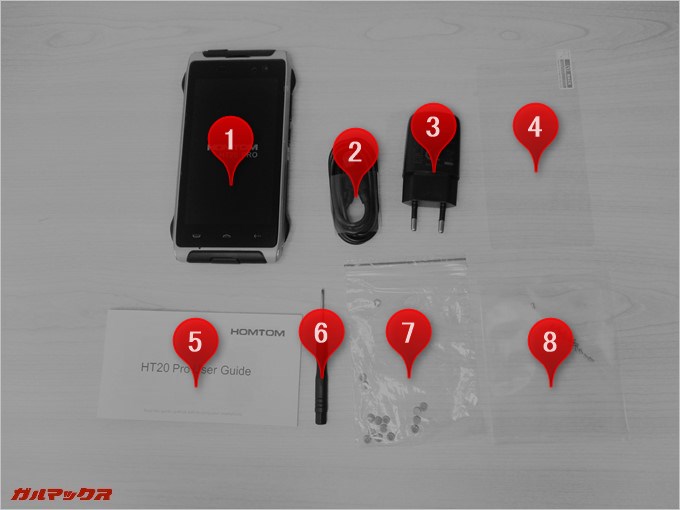 HOMTOM HT20 Proの同梱物