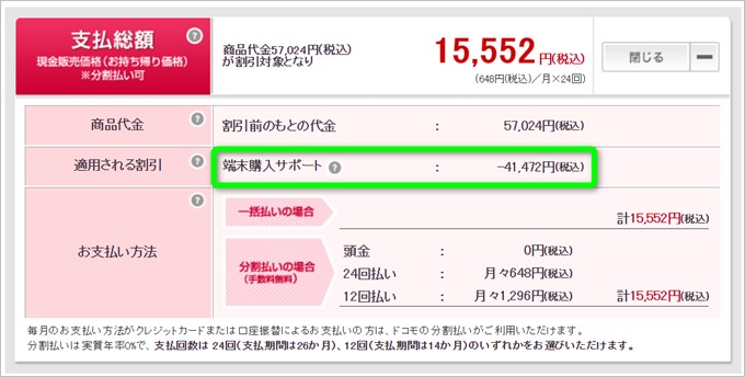 端末購入サポートで大幅に端末代金負担額の下がったiPhone SE