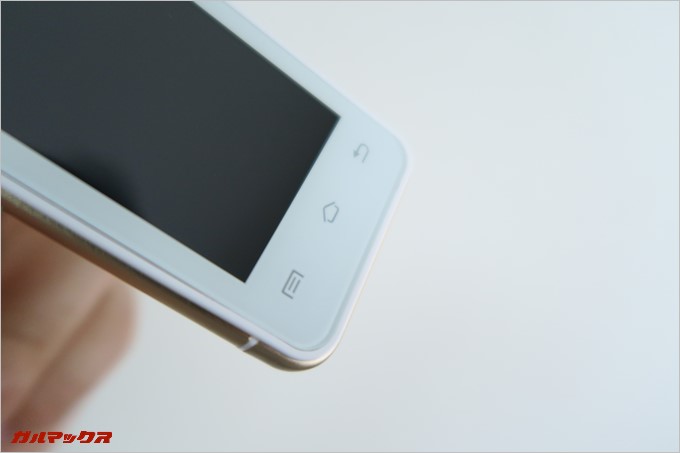 ナビゲーションバーは静電タッチタイプ