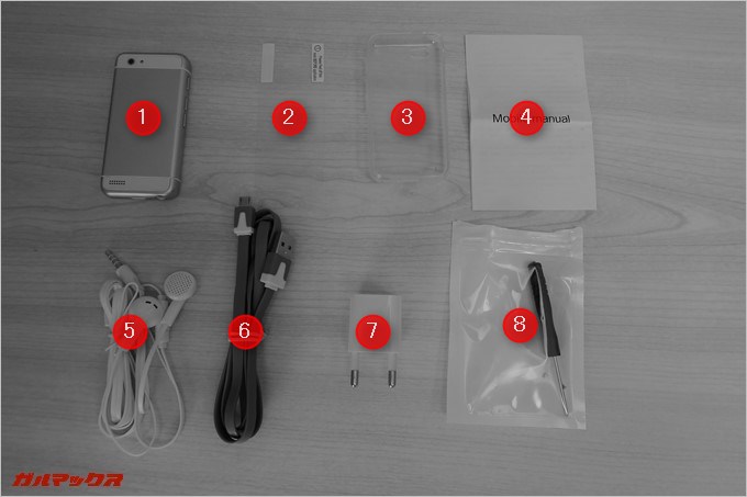 MELROSE S9の同梱物は本体以外に7つ！