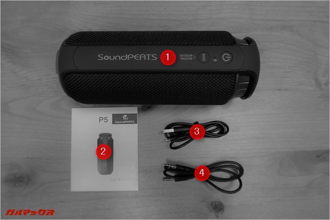 同梱品をすべて並べました。