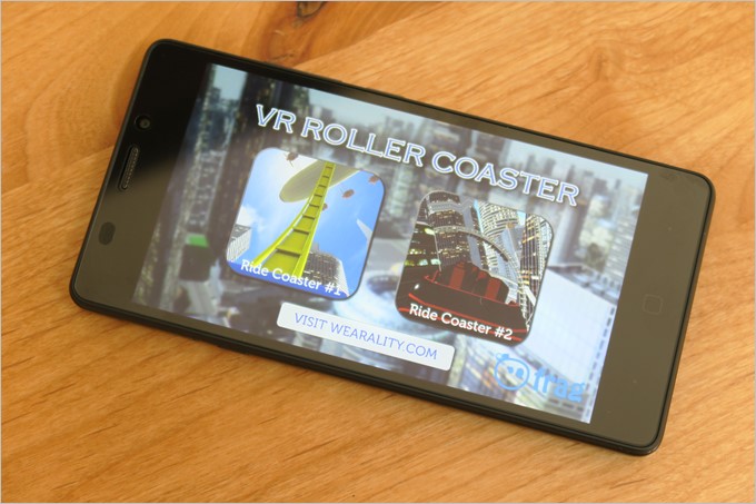 VR Rollerにてジャイロセンサーの検証を行っています。