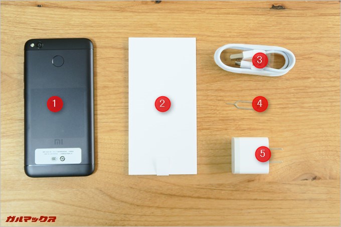 同梱物を並べてみました。