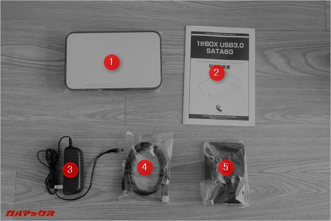 同梱物一覧の写真