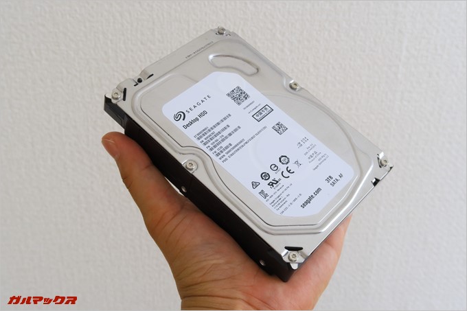 3TBのハードディスク