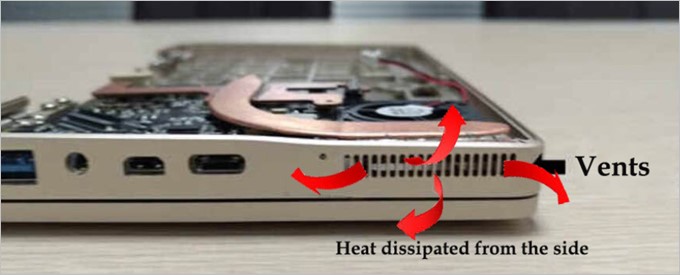 GPD Pocketには排熱用のファンが備わっているので長時間利用でも安定的な動作が期待できる