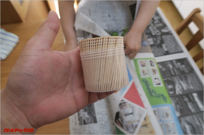 ヘタを取る為の爪楊枝