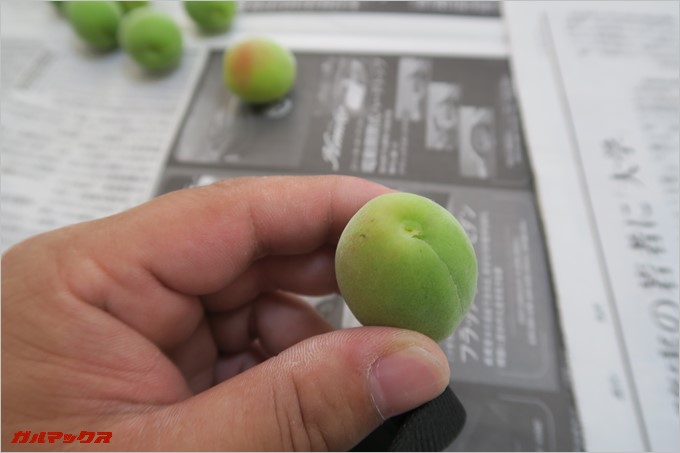 ヘタを綺麗に取ります