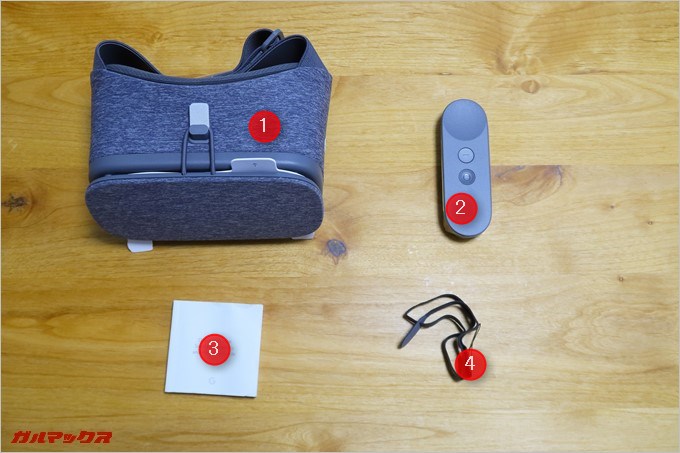 Daydream Viewの同梱物