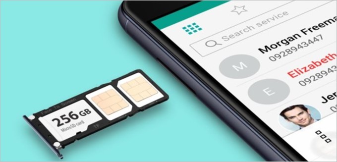 ZenFone 4 MaxのSIMトレイはNanoSIMが2枚、MicroSDが1枚、全て挿入できる