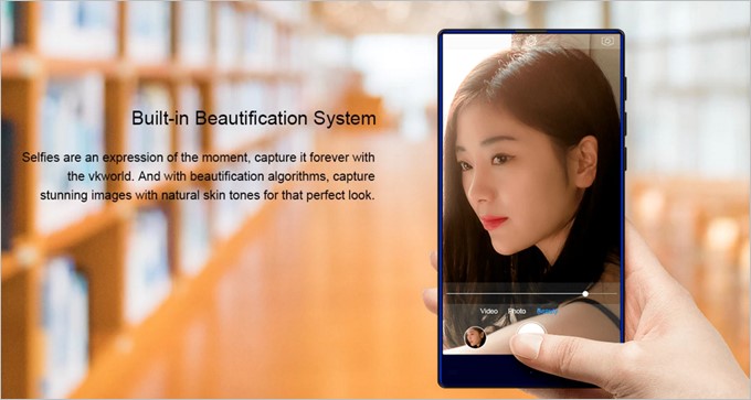 美しい肌色で撮影できるアルゴリズムシステムを採用