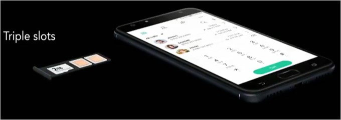 Zenfone 4 selfie Proで採用されているトリプルスロット