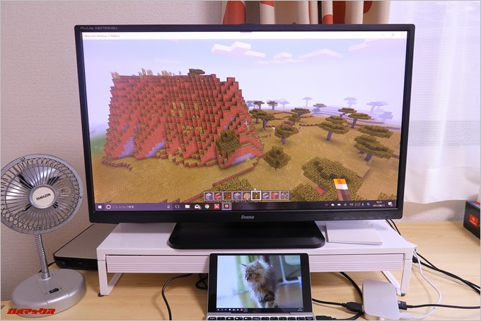 GPD PocketでMinecraftも快適に遊べます。