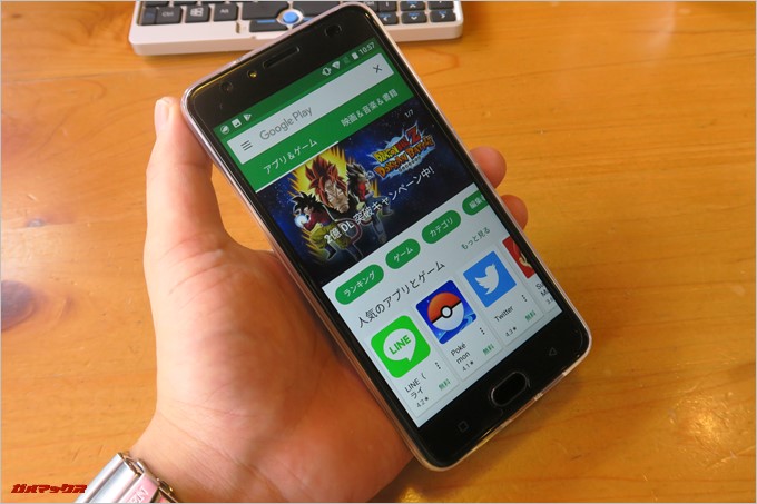 Gretel「GT6000」はPlayストアに対応しているので日本語入力のアプリもインストール可能です。