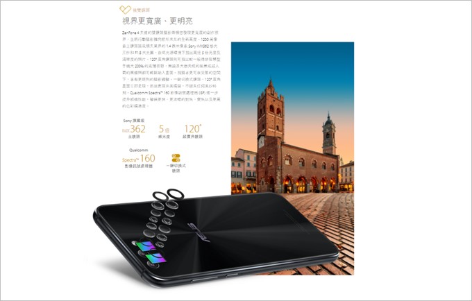 Zenfone 4はデュアルカメラを搭載