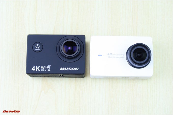 MC1Aと他機種の大きさを比較していますが、高価な製品と比較して大きさに違いはほとんどありません