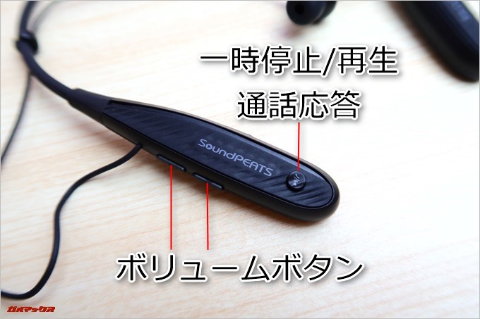 ネックバンドのR側に