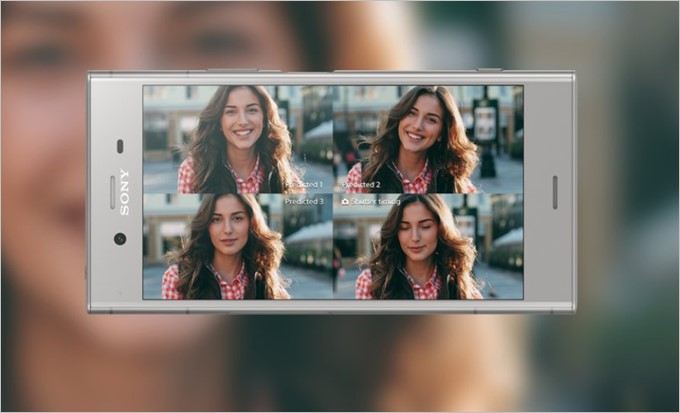 Xperia XZ1は最大4枚の先読み撮影に対応しています。
