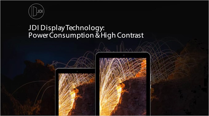 ALLDOCUBE Freer X9はJDIの高品質なディスプレイを搭載しています